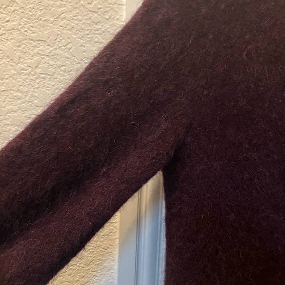 Eileen Fisher Purple Wool & Mohair Long Cardigan, Size Small, Great Condition - Picture 6 of 6